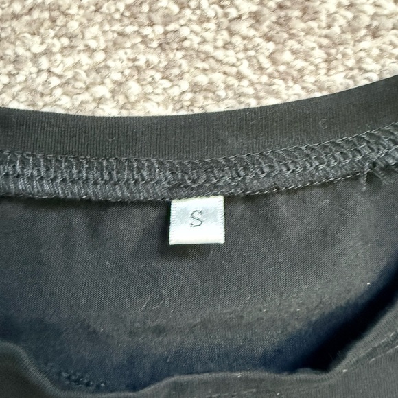 SHEIN St. Patrick’s Day Black Tee with Plaid and Leopard Shamrocks - Picture 3 of 3